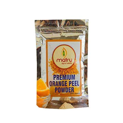 Matru Ayurveda|Vitamin C Orange Peel Powder|For Glowing Skin & Removing Pimples Scars & Boosting Collagen|Skin Whitening &Toner|Face Pack|100g