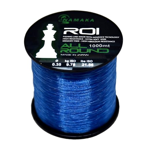 Namaka ROI Fluorocarbon Angelschnur 0.50mm 1000m Blau