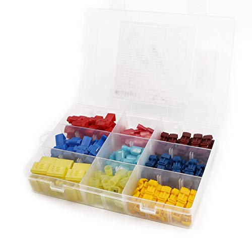salipt Quick Splice Solderless Terminals and T-Tap Electrical Connector Assortment Kit 125pcs with Case