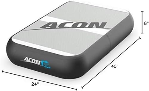 Miniatura 3 de Acon Airblock - Colchoneta inflable de 24 x 40 x 8 pulgadas, para equilibrio y entrenamiento, inflable, uso en interiores y exteriores, con bomba y