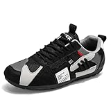 High Top Lace Up Cleats Soccer for Mens Fashion Indoor Football Shoes Non-Slip Running Training Rugby FG Athletic for Outdoor Turf Lacrosse Sports Shoes (Black,8.5)
