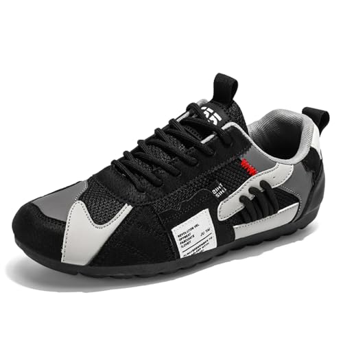 High Top Lace Up Cleats Soccer for Mens Fashion Indoor Football Shoes Non-Slip Running Training Rugby FG Athletic for Outdoor Turf Lacrosse Sports Shoes (Black,8.5)
