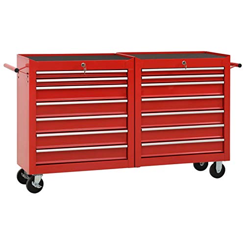 Tidyard Carrello Portautensili con 10/14 Cassetti Officina A