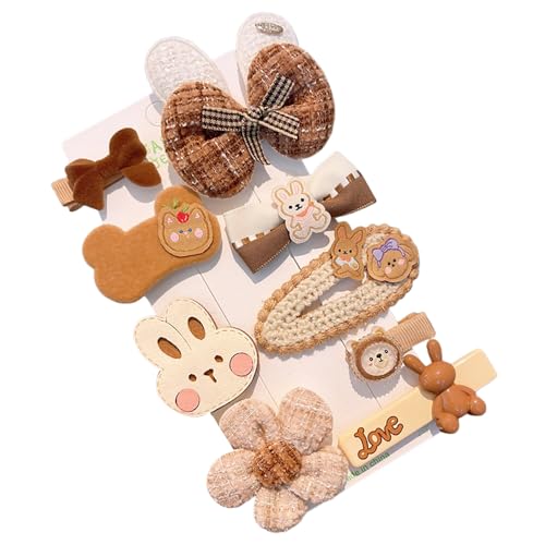 Pinzas para cabello para niñas set de 8 piezas miniatura 1