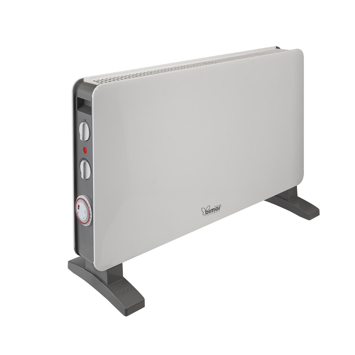 Bimar HC513 Termoconvettore a Convezione Naturale in Filo Metallico con Programmatore 24h, Stufa Elettrica con Ventilatore Turbo 2000W, 2 Potenze di Riscaldamento, Termostato Regolabile, Silenzioso