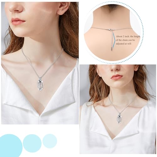 Oinsi American Football Cremation Locket Necklace For Ashes Of Loved Ones Stainless Steel Memorial Urn Jewelry Women Men Keepsake Fashion Necklace4