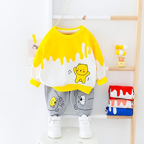Googo Gaaga Unisex Child's Cotton Full Sleeves Sweatshirt With Pant Set - Image 2
