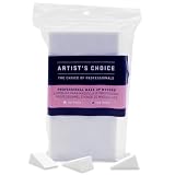 Artist's Choice Makeup Wedges, 100 Pack Triangle Cosmetic Sponges for Foundation, Blush, Concealer, and Eye Shadow, Crisp Edges for Precise Blending and Smoothing, Latex-Free, Single-Use
