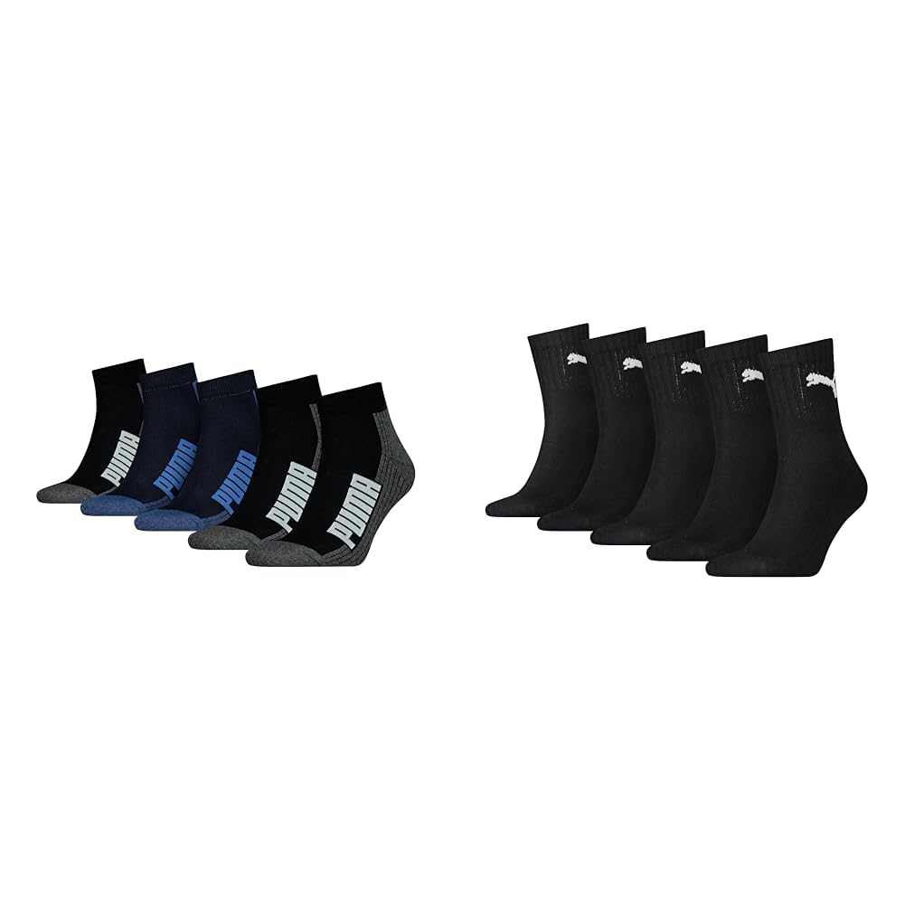 PUMA Calzini Blu/Nero Head + Calzini Nero 43-46