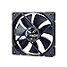 Fractal Design Dynamic X2 GP-12 Ventilatore del computer - Ottimizzato per flusso d'aria elevato – 120x120x25 mm – 1200RPM – FDB-Cuscinetti - Puntoni di forma aerodinamica - Nero Edition (Single)