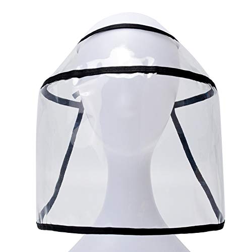 Domybest Chapeau de Protection Anti-crachats Casquette de Baseball Anti-buée Coupe-Vent Anti-poussière Chapeau avec Protection Faciale Amovible Visière Transparente pour Homme et Femme