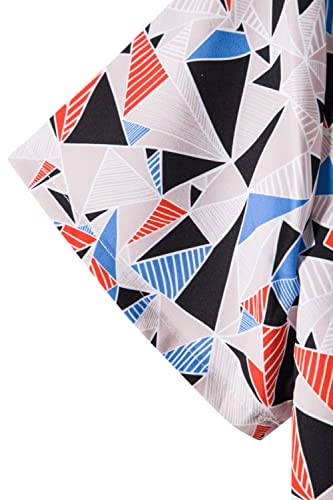 Chemise hawaïenne pour homme à imprimé géométrique - 2