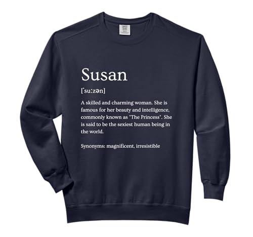 Funny Susan Name Meaning - Susan Personalized Name Comfort Colors Adult Sweatshirt