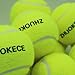 ZHUOKECE Tennis Balls, 18 Pack Training Tennis Balls Practice Balls with Mesh Bag for Easy Transport, Pet Dog Playing Balls, fit for Beginner Training Ball (Green)