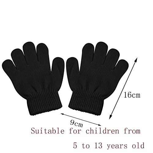 Gloves for Cold Weather 2023 Kids Gloves Full Fingers Stretchy Warm Knit Gloves Winter Boys Gloves Girls Gloves2