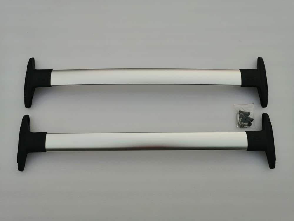 2pcs Cross Bar Fits for Ford Ecosport 2013-2020 Roof Rail Rack Aluminum Cargo Carrier Silver
