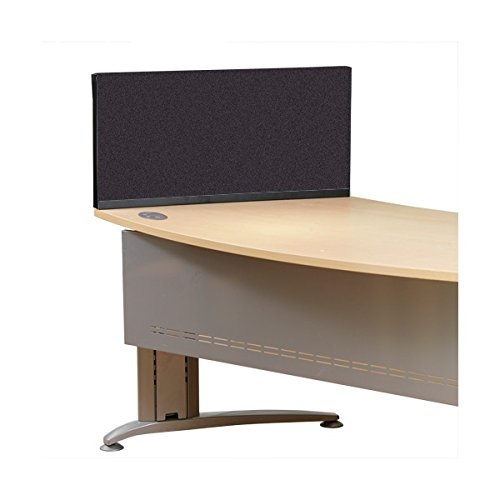 "Panelwarehouse Straight Desk Divider Partition Screens Desktop - 5 Widths & 11 Double Sided Pinnable Fabric Colours (Black, 800mm x 400mm)"