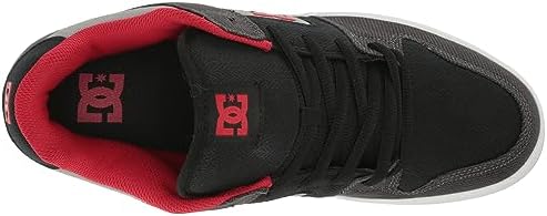 DC Men's Manteca 4 Zero Waste Low Top Skate Shoe, Black/Grey/RED, 12 | Image 4