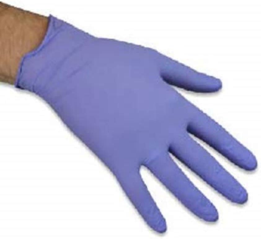 GL56XL Disposable Violet (Light Purple) Nitrile Gloves - Latex & Powder Free - Boxed x100 (Extra Large)