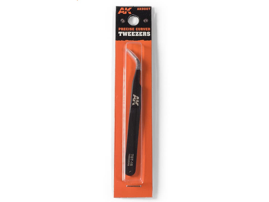 Ak Interactive Black Ak9007 | Ak Interactive: Precise Curved Tweezers