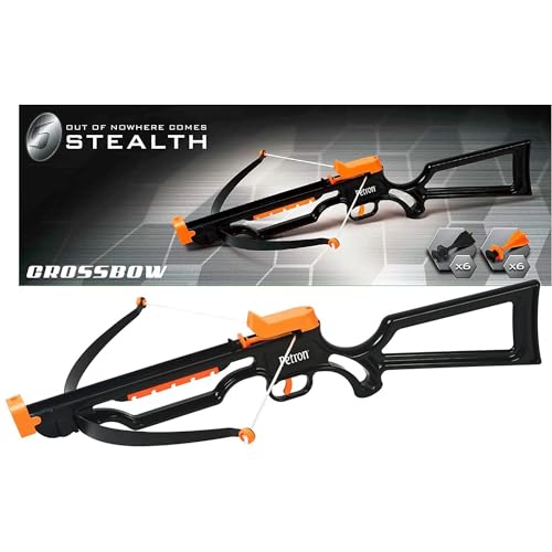 Petron BestSaller S162/1 Stealth Crossbow 1 Armbrust, Schwarz/Orange, Einheitsgröße, 3289