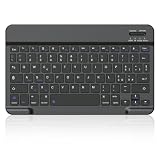 cimetech Tastiera Bluetooth, tastiera wireless ultrasottile Italiano Design silenzioso e portatile con batteria ricaricabile integrata per iOS, Mac, iPad, Windows e sistemi operativi superiori-nero