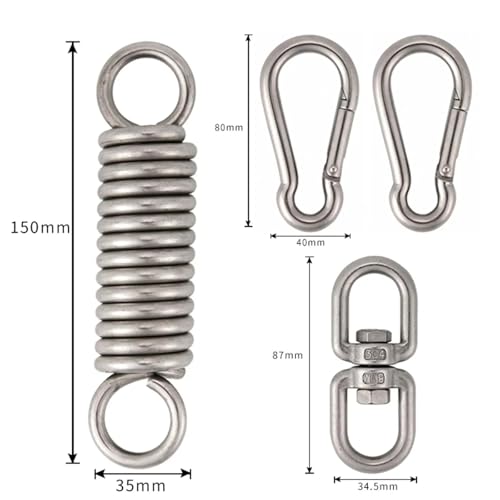 Ressorts de suspension robustes avec mousquetons de fauteuil suspendu - 6