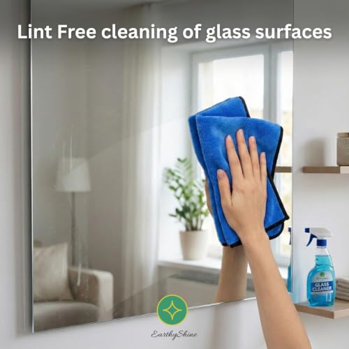 Image of Microfiber Cloths for Home Cleaning - Thick, Reusable & Lint-Free | for Kitchen, Dusting, Glass, Furniture & Other Surfaces (600 GSM, 40X40cm Pack of 8)