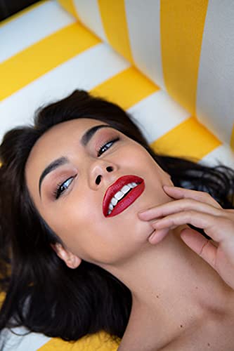 Madame Gabriela Red Lipstick For All Skintones | Clean Moisturizing Natural Lipstick | Cruelty Free & Paraben Free | Made With Manuka Honey | Paris At 7Pm #TOP6