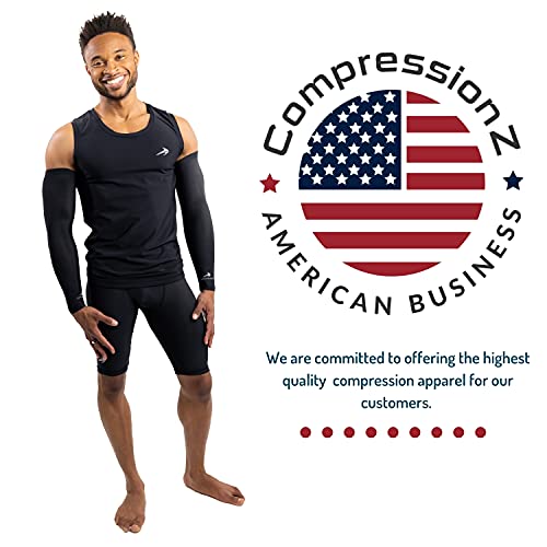 Image of CompressionZ Men's Short Sleeve Compression Shirt - Athletic Base Layer