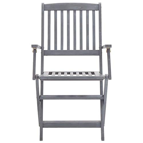 Chaise de jardin pliante en acacia pour vos repas conviviaux