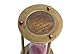 Brass Hourglass with Inspirational Quote by Thoreau | Timeless Sand Timer with Premium Leather Case | Elegant Vintage Home Decor & Gift | Antique Look | Nautical Graduation Collectible