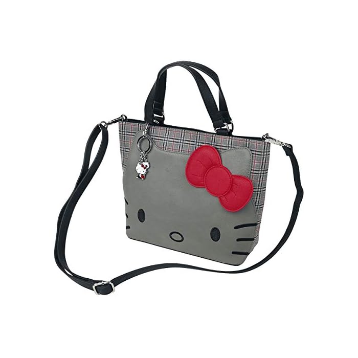 Faux-Leather Plaid Tote Handbag 