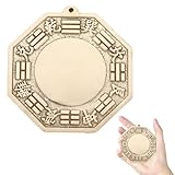 GALPADA Bagua Konvexspiegel Feng Shui Ornament Kupfer Wandspiegel FüR Zuhause Schutz Vor Negativen Energien Und UnglüCk