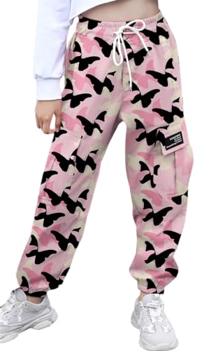 Image of SANGTREE Girls & Womens Printing Cargo Jogger Pants,6 Years - Women 2XL