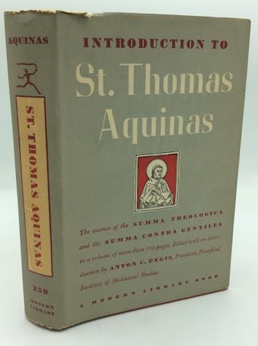Introduction to Saint Thomas Aquinas [Unknown] B00005W7S4 Book Cover