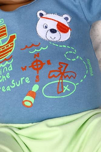 kit 6 peças 3body manga curta + 3mijão bebe menino (SORTIDO, 1 DE CADA TAMANHO)