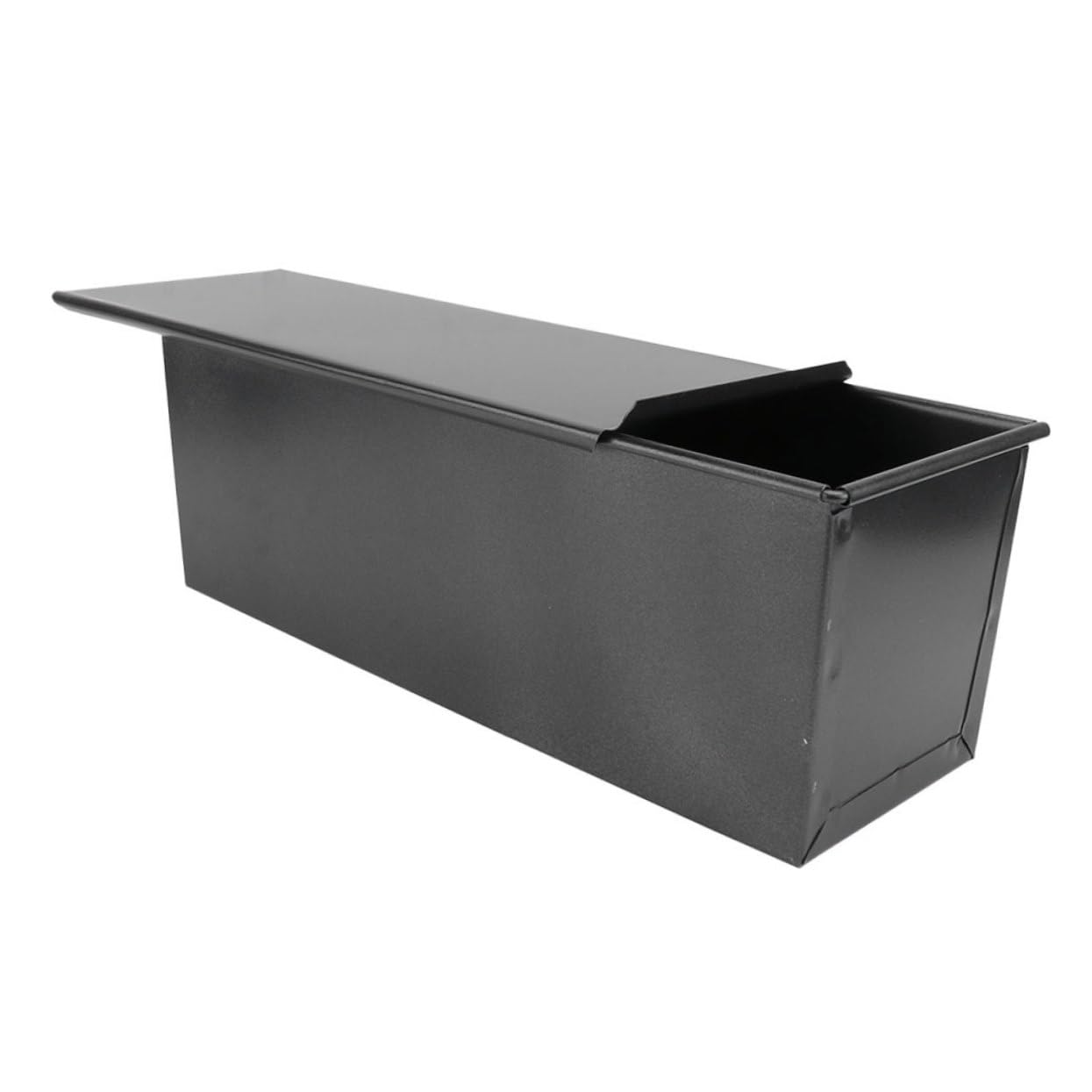 ABOOFAN 4 Stück Toastform toastbrot backform brotform Toasterform Backform mit Deckel loaf pan Brotbackform wiederverwendbare Toastpfanne Toast-Backform Kastenform aus Metall Eisen Black