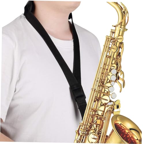 NULYLU 2pcs Saxophone Strap Tenor Sax Neck Alto Sax Neck Strap Saxophone Belt with Hook Universal Sax Neck Belt Universal Sax Belt Sax Shoulder Belt Oboe Instrument Sax Strap Cloth Coffee - Thumbnail 7