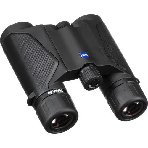 ZEISS Terra ED Pocket Binoculars 10x25 Compact, Waterproof, and Fast Focusing with Coated Glass for Optimal Clarity in All Weather Conditions for Bird Watching, Hunting, Sightseeing, Black