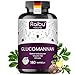 Produktbild Glucomannan aus der Konjak Wurzel  4100mg je Tagesdosis, 180 Kapseln, Optimiert mit Bakterienkulturen, Chrom und Vitamin B3  95% Glucomannan, hohe Viskosität - Raibu,in Deutschland produziert