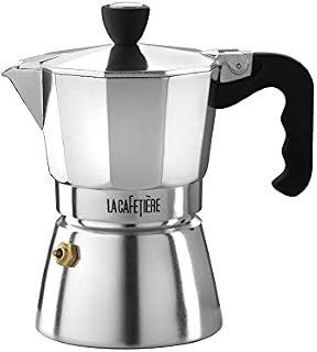 La Cafetiere ES000008 Classic Espresso Coffee Maker Percolator, 3-Cup - Black