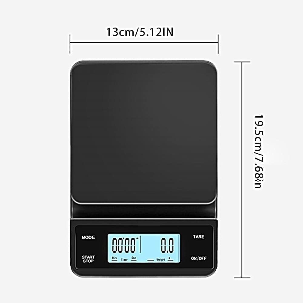 Lectric Küchenwaage, elektronische Premium-Waage, wiederaufladbar, digitale Küchenwaage, 1 g, präzise Skalierung, HD-LCD-Touchscreen, für Gewichtsverlust