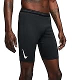 Nike AeroSwift Men's 1/2-Length Running Tights (Large, Black/White)