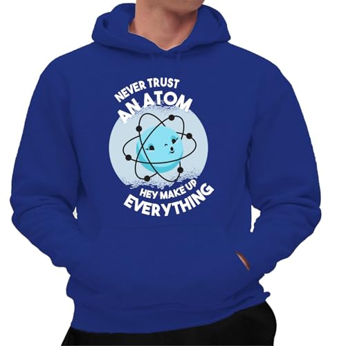 the Fan Tee Sudadera Adulto con Capucha de Hombre Educacion Fisica Ciencias, Átomo, Movimiento, Fuerza, Tiempo, Espacio, Energía y Masa. 002 3XL