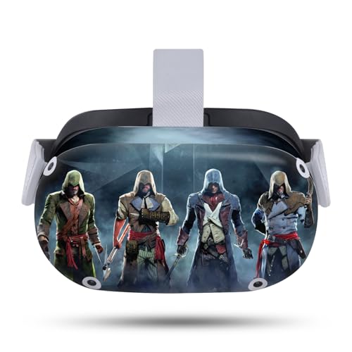 Head Case Designs Officially Licensed Assassin's Creed Group Unity Key Art Vinyl Sticker Skin Decal Cover Compatible with Meta Quest 2