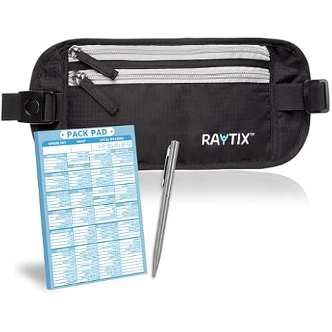 Money Belt For Travel Wallet Belt Passport Holder Travel Pouch to Protect You With RFID Transmissions –Secure, Hidden Cover