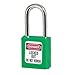 Master Lock 410GRN2KEY, No. 410 Green Zenex Safety Padlock, 2 Keys (Pack of 24 pcs)
