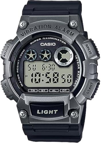 [�J�V�I] CASIO �X�^���_�[�h �f�W�^�� �����Y �r���v �o�C�u���[�V�����@�\���� W-735H-1A3V ���^���b�N�O���[ ����BOX���� �C�O���f�� [���s�A���i]