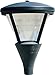 Dabmar Lighting GM582-B Large Post Top Cone Shape Fixture, 150W Hp, Black Finish